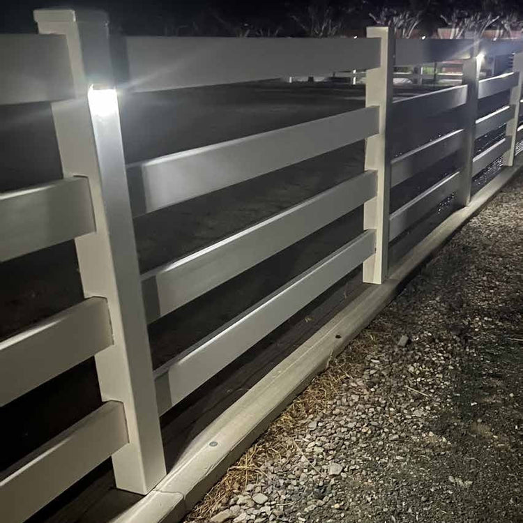 Vinyl Ranch Rail Lighting