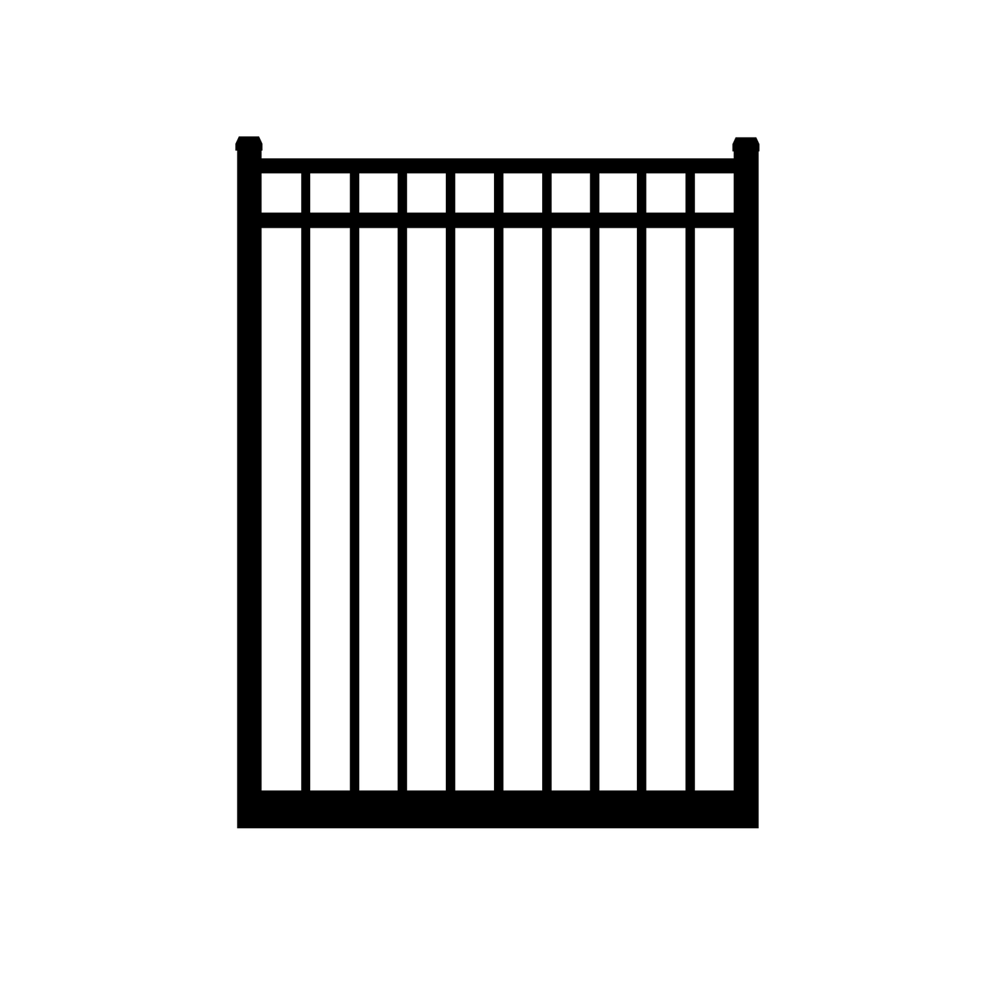 Alumi-Guard 3-Rail Ascot Commercial Gate