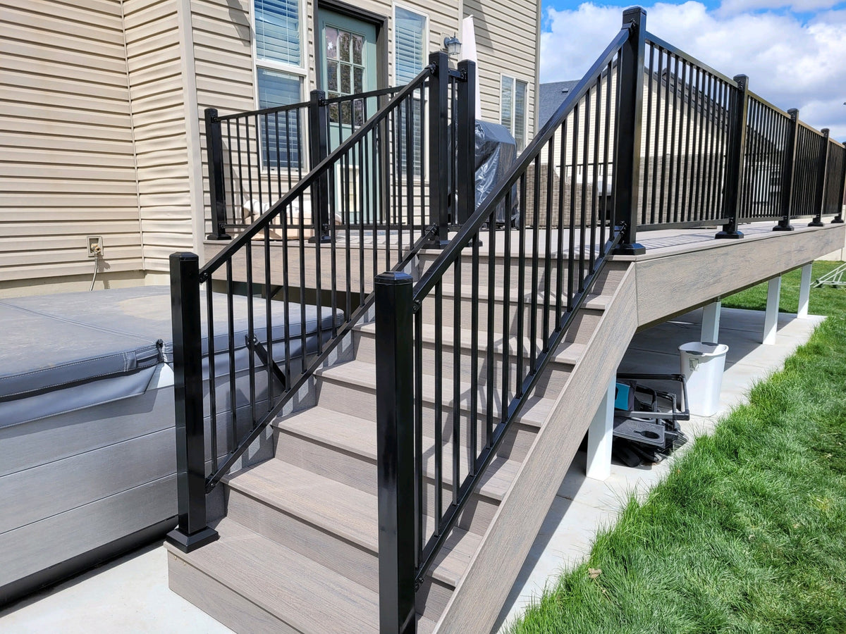 Prefinished Guard Railing Deck and Railing – Alliance Fence & Supply