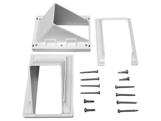 Waymark Vinyl 2"x3.5" Summit Stair Bracket, set of 2